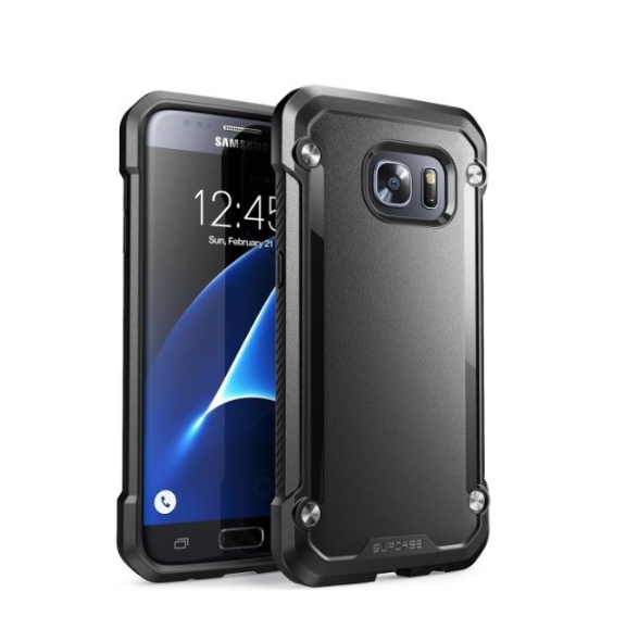 Galaxy S7 Case SUPCASE Unicorn Beetle Series Premium Hybrid Protective Clear Case black